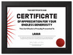 APPRECIATION FOR YOUR ENDLESS GENEROSITY