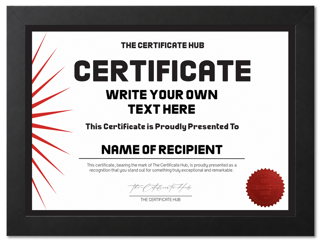 WRITE YOUR OWN CERTIFICATE