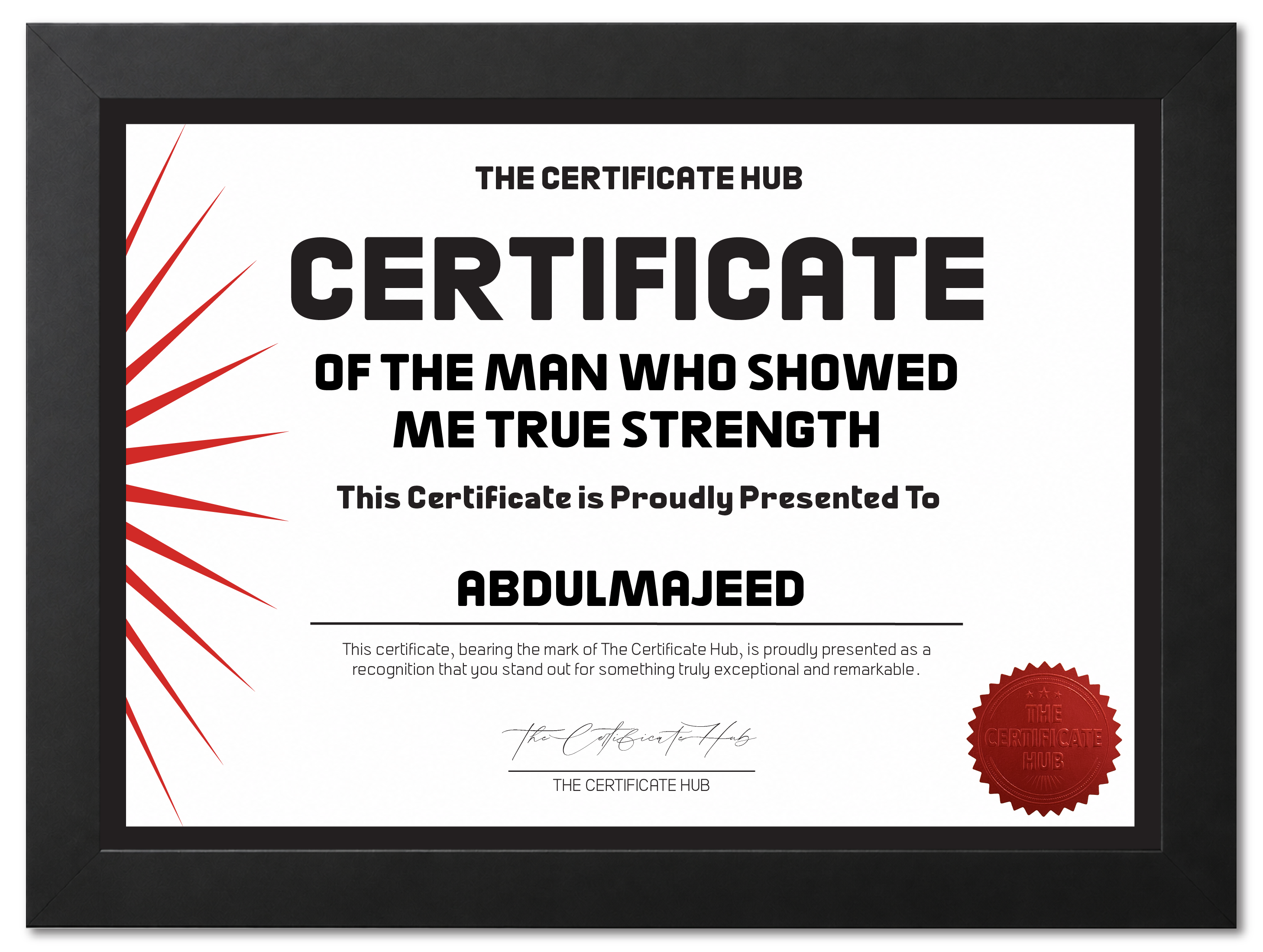 MAN WHO SHOWED ME STRENGTH