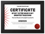 MY SISTER WHO IS MY GREATEST BLESSING