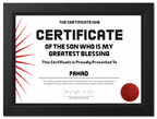 SON WHO IS MY GREATEST BLESSING